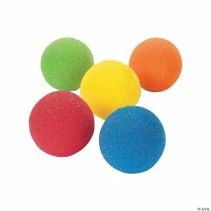 Balls |   Colorful Sponge Ball Assortment – 12 Pc. Balls Balls