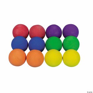 Balls |   Cool Colorful Rubber Baseballs – 12 Pc. Balls Balls