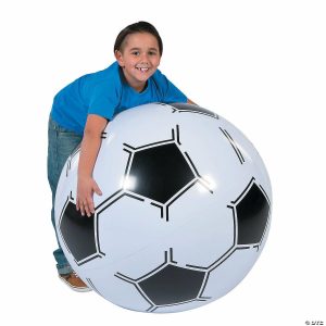 Balls |   Extra Large Inflatable 30″ Vinyl Classic Soccer Ball Balls Balls