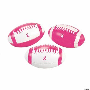 Balls |   Mini Awareness Ribbon Footballs – 12 Pc. Balls Balls