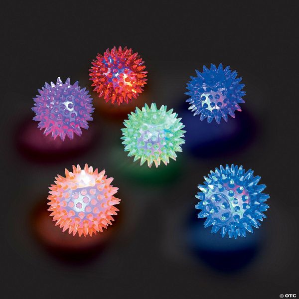 Balls |   Mini Light-Up Spike Balls – 12 Pc. Balls Balls