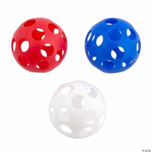 Balls |   Patriotic Plastic Baseballs – 12 Pc. Balls Balls