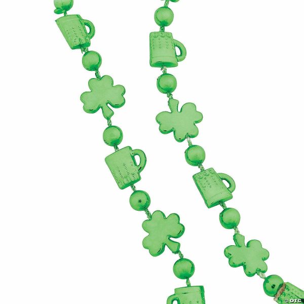 Bead Necklaces |   Bulk 48 Pc. Shamrocks & Mugs Bead Necklaces Bead Necklaces Bead Necklaces