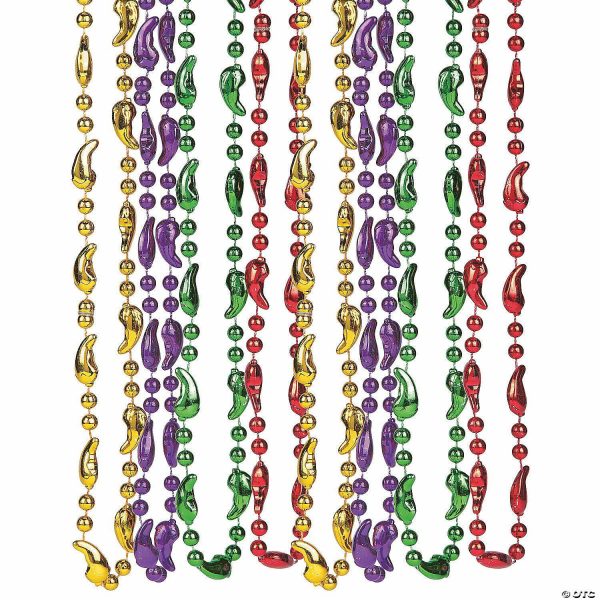 Bead Necklaces |   Chili Pepper Bead Necklaces – 12 Pc. Bead Necklaces Bead Necklaces