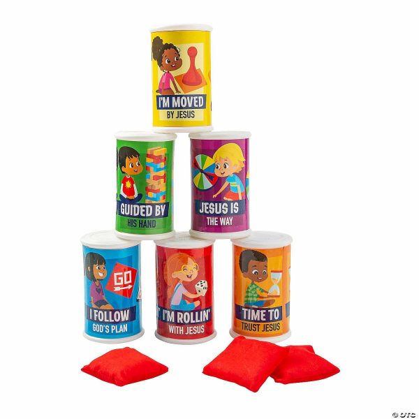 Bean Bag & Ring Toss |   Board Game VBS Can Bean Bag Toss Game – 9 Pc. Bean Bag & Ring Toss Bean Bag & Ring Toss