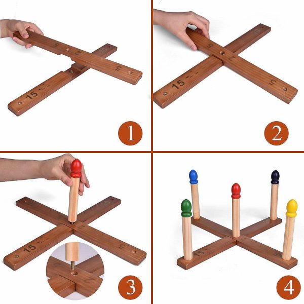 Bean Bag & Ring Toss |   Fun Little Toys – Wooden Ring Toss Set Bean Bag & Ring Toss Bean Bag & Ring Toss