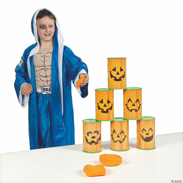 Bean Bag & Ring Toss |   Jack-O&’-Lantern Plastic Can Toss Game with Bean Bags – 9 Pc. Bean Bag & Ring Toss Bean Bag & Ring Toss