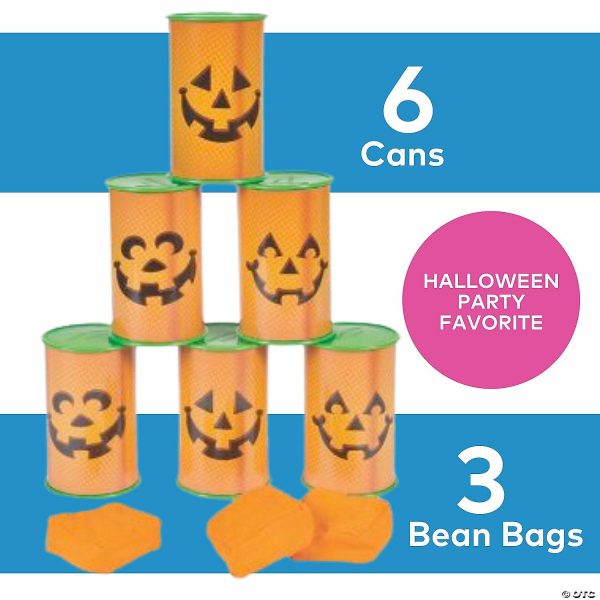 Bean Bag & Ring Toss |   Jack-O&’-Lantern Plastic Can Toss Game with Bean Bags – 9 Pc. Bean Bag & Ring Toss Bean Bag & Ring Toss