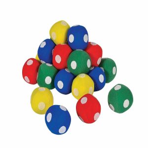 Bean Bag & Ring Toss |   Sportime Hook-N-Loop Target Balls, 2-1/2 Inches, Blue/Red/Yellow/Green, Set of 24 Bean Bag & Ring Toss Bean Bag & Ring Toss