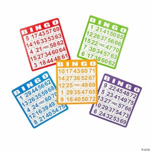 Bingo Games |   Bulk 100 Pc. Bingo Cards Bingo Games Bingo Games