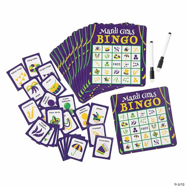 Bingo Games |   Mardi Gras Dry Erase Bingo Bingo Games Bingo Games