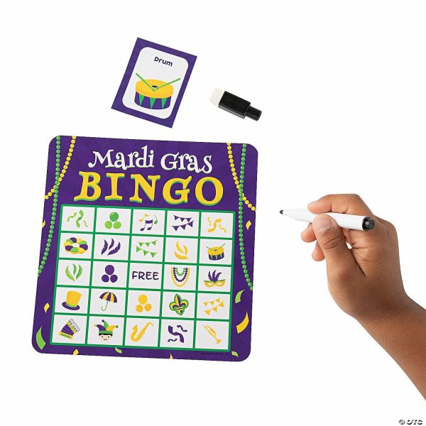 Bingo Games |   Mardi Gras Dry Erase Bingo Bingo Games Bingo Games