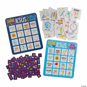 Bingo Games |   Shine for Jesus in the New Year Bingo Game – 22 Pc. Bingo Games Bingo Games