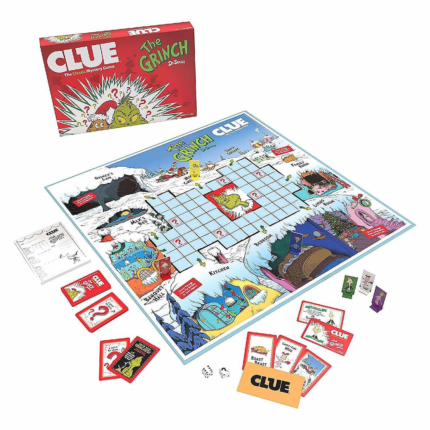 Board Games |   Dr. Seuss The Grinch Clue Board Game Board Games Board Games