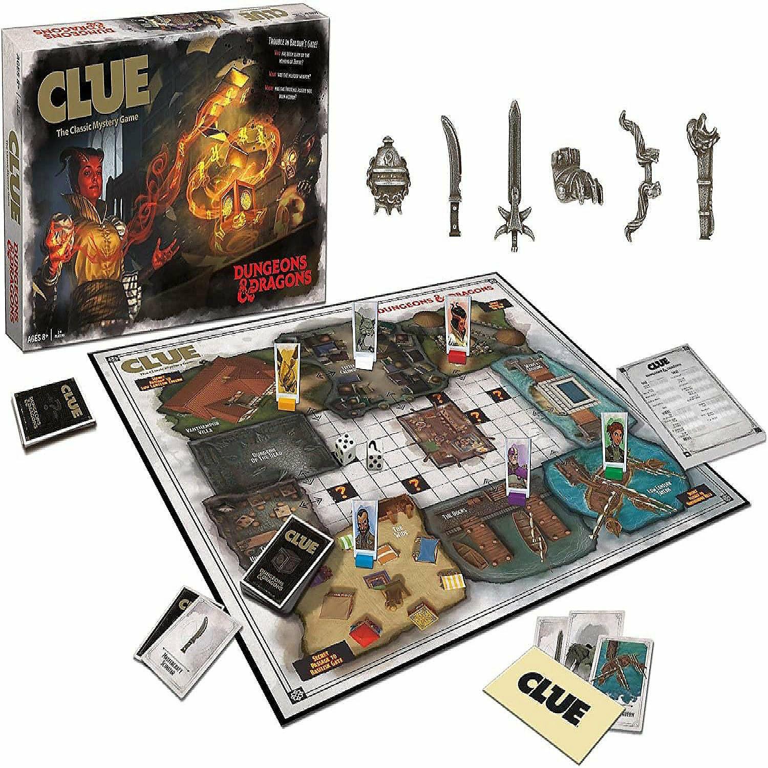 Board Games |   Dungeons & Dragons Clue Board Game  For 3-6 Players Board Games Board Games