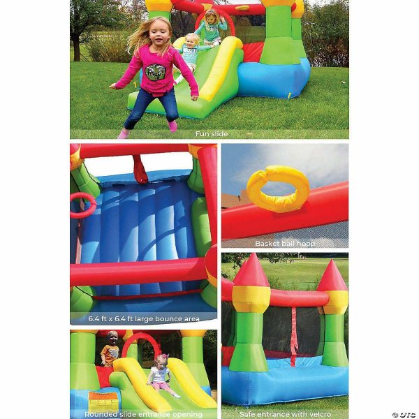 Bounce Houses |   Bounceland Castle Bounce House with Hoop & Slide Bounce Houses Bounce Houses