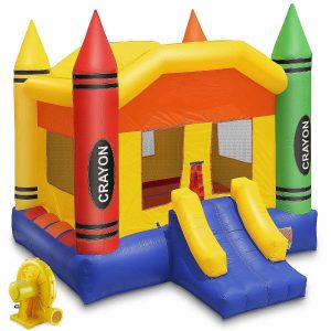 Bounce Houses |   Cloud 9 17′ x 13′ Commercial Crayon Bounce House w/ Blower – 100% PVC Inflatable Bouncer Bounce Houses Bounce Houses