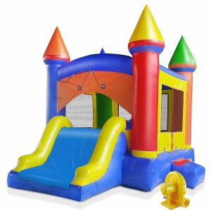 Bounce Houses |   Cloud 9 Commercial Castle Bounce House for Kids, Bouncer with Water Slide and Blower Fan Bounce Houses Bounce Houses