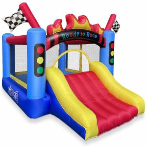 Bounce Houses |   Cloud 9 Race Track Bounce House with Slide and Blower, Inflatable Bouncer for Kids Bounce Houses Bounce Houses