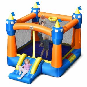 Bounce Houses |   Costway Inflatable Bounce House Kids Magic Castle w/ Large Jumping Area Without Blower Bounce Houses Bounce Houses