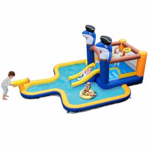 Bounce Houses |   Inflatable Water Slide Park Bounce House Splash Pool Water Cannon without Blower Bounce Houses Bounce Houses