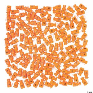 Bubbles |   1 3/4″ Bulk 144 Pc. Mini Orange Jack-O&’-Lantern Bubble Bottles Bubbles Bubbles