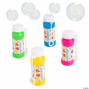 Bubbles |   Birthday Bubble Bottles – 12 Pc. Bubbles Bubbles