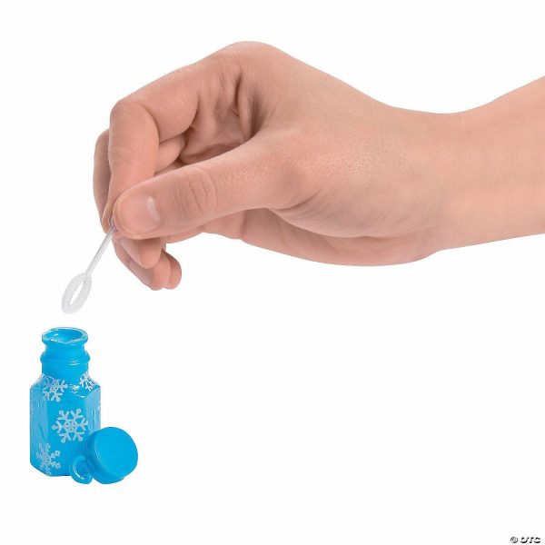 Bubbles |   Bulk 48 Pc. Mini Snowflake Bubble Bottles Bubbles Bubbles