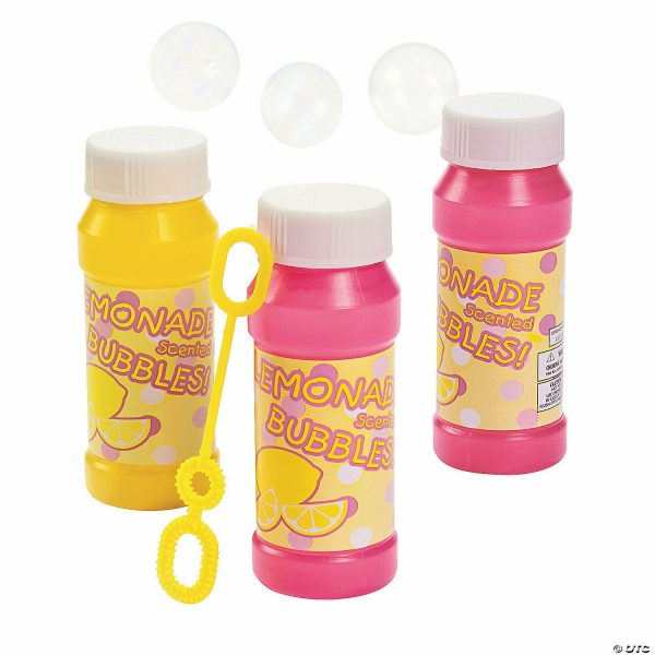 Bubbles |   Lemonade-Scented Bubble Bottles – 12 Pc. Bubbles Bubbles