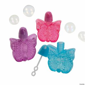 Bubbles |   Mini Butterfly-Shaped Bubble Bottles – 12 Pc. Bubbles Bubbles