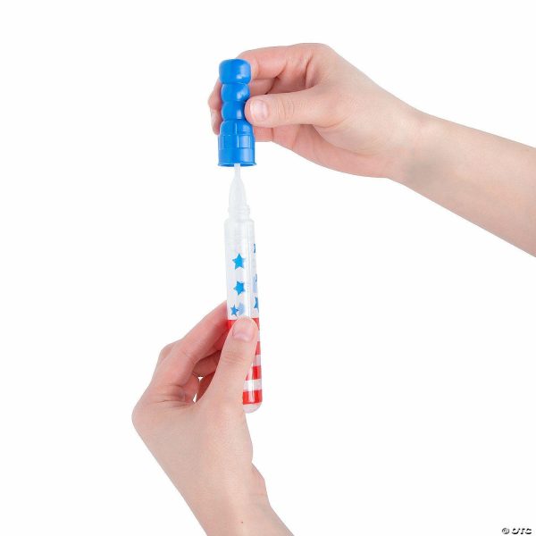 Bubbles |   Mini Patriotic Bubble Wands – 12 Pc. Bubbles Bubbles