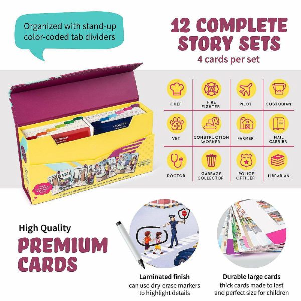 Card Games & Playing Cards |   Community Helpers Kids Story Cards, Sequence Game Community Helpers Card Games & Playing Cards Card Games & Playing Cards