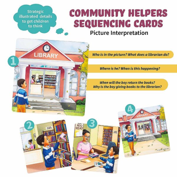 Card Games & Playing Cards |   Community Helpers Kids Story Cards, Sequence Game Community Helpers Card Games & Playing Cards Card Games & Playing Cards