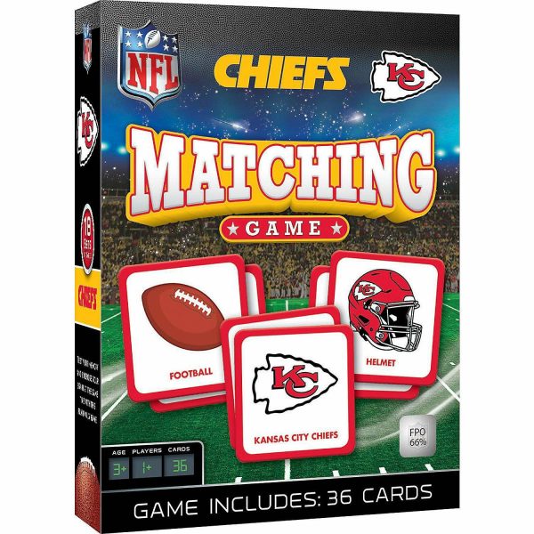 Card Games & Playing Cards |   Licensed NFL Kansas City Chiefs Matching Game for Kids and Families Card Games & Playing Cards Card Games & Playing Cards