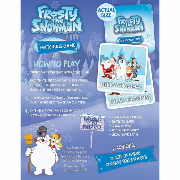 Card Games & Playing Cards |   MasterPieces Frosty the Snowman Matching Game for Kids and Families Card Games & Playing Cards Card Games & Playing Cards