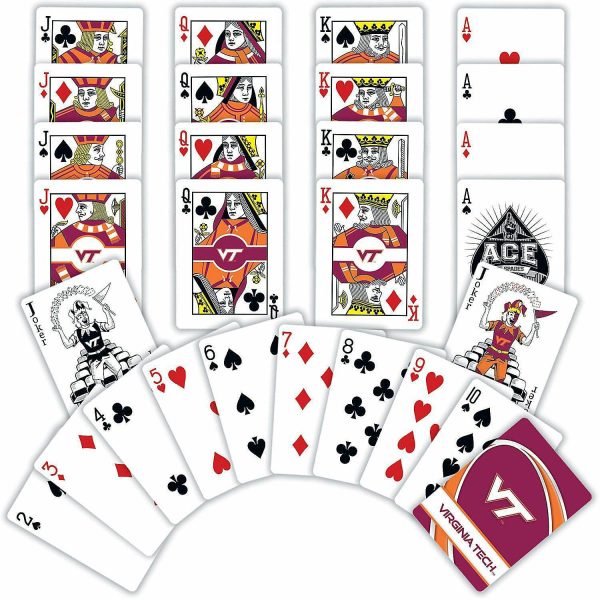 Card Games & Playing Cards |   Officially Licensed NCAA Virginia Tech Hokies Playing Cards – 54 Card Deck Card Games & Playing Cards Card Games & Playing Cards