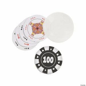 Card Games & Playing Cards |   Poker Chip Playing Cards – 12 Pc. Card Games & Playing Cards Card Games & Playing Cards