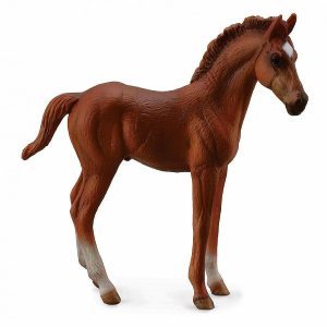 Dolls & Dollhouses |   Breyer CollectA Series Chestnut Thoroughbred Standing Foal Model Horse Dolls & Dollhouses Dolls & Dollhouses