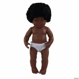 Dolls & Dollhouses |   Miniland Educational Anatomically Correct 15″ Baby Doll, African-American Girl Dolls & Dollhouses Dolls & Dollhouses