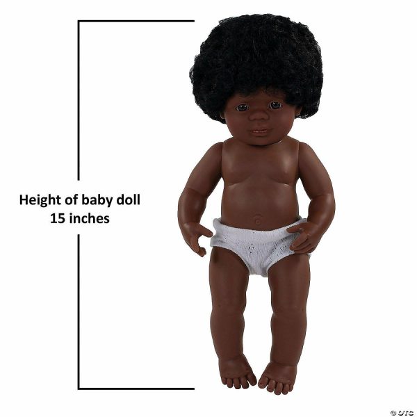 Dolls & Dollhouses |   Miniland Educational Anatomically Correct 15″ Baby Doll, African-American Girl Dolls & Dollhouses Dolls & Dollhouses