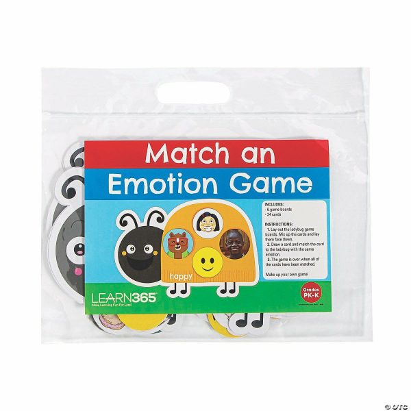 Dominoes & Tile Games |   9 1/2″ x 6 1 2″ Ladybug Emotion Match Cardstock Game – 30 Pc. Dominoes & Tile Games Dominoes & Tile Games