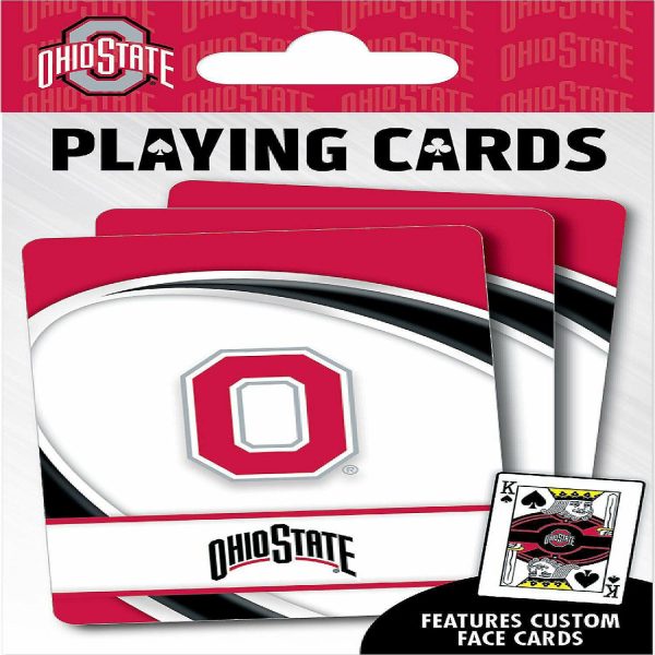 Dominoes & Tile Games |   Officially Licensed NCAA Ohio State Buckeyes Playing Cards – 54 Card Deck Card Games & Playing Cards Card Games & Playing Cards