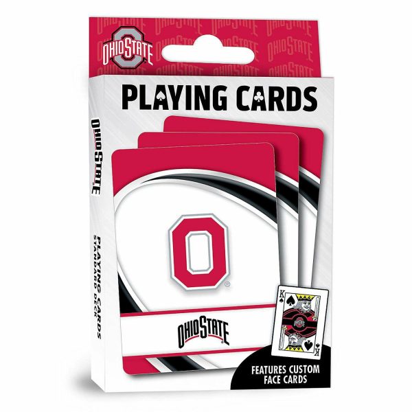 Dominoes & Tile Games |   Officially Licensed NCAA Ohio State Buckeyes Playing Cards – 54 Card Deck Card Games & Playing Cards Card Games & Playing Cards