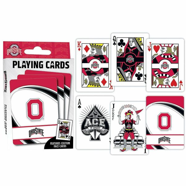 Dominoes & Tile Games |   Officially Licensed NCAA Ohio State Buckeyes Playing Cards – 54 Card Deck Card Games & Playing Cards Card Games & Playing Cards