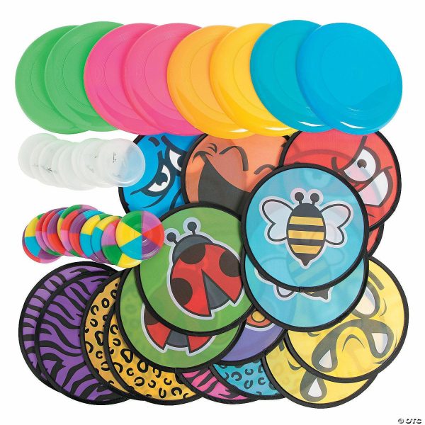 Flying Toys |   Bulk 50 Pc. Flying Disc Assortment Flying Toys Flying Toys