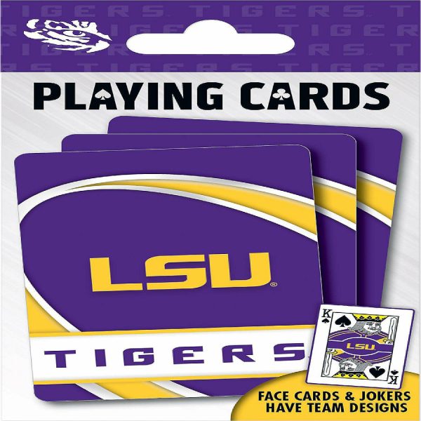 Games |   Officially Licensed NCAA LSU Tigers Playing Cards – 54 Card Deck Card Games & Playing Cards Card Games & Playing Cards