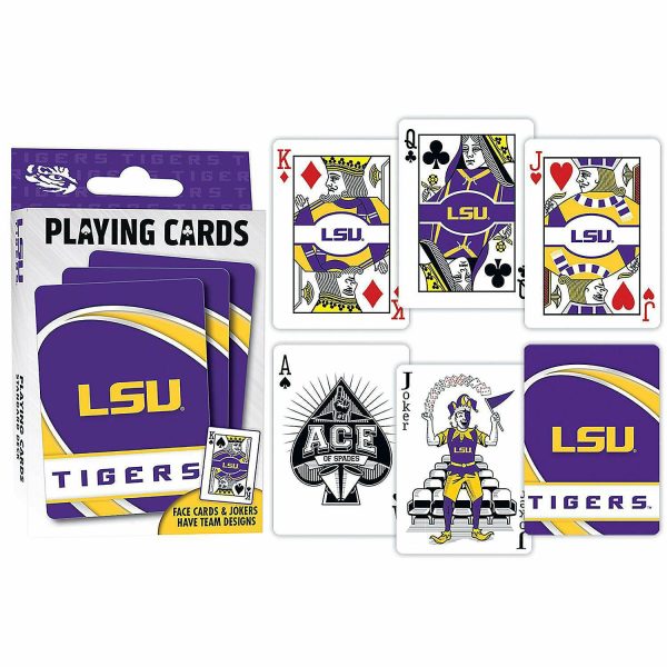 Games |   Officially Licensed NCAA LSU Tigers Playing Cards – 54 Card Deck Card Games & Playing Cards Card Games & Playing Cards