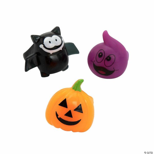 Glow in the Dark Products |   Flashing Light-Up Jack-O&’-Lantern Bat & Ghost Rings – 12 Pc. Glow in the Dark Products Glow in the Dark Products