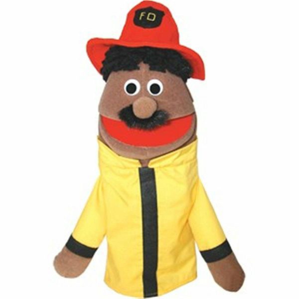 Hand & Finger Puppets |   Get Ready 436H fireman puppet- Hispanic- 18 inch Hand & Finger Puppets Hand & Finger Puppets