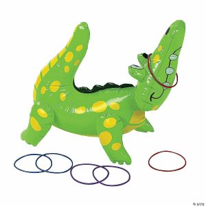 Inflatables |   Inflatable Alligator Ring Toss Game Bean Bag & Ring Toss Bean Bag & Ring Toss